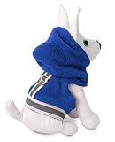 Doggles DOOWFJ12-04 Fleece Jacket Blue and Gray - Size 12