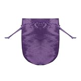 Simply Satin Round Jewelry Pouch Lavender / Purple Favor Bag 12 Piece Set