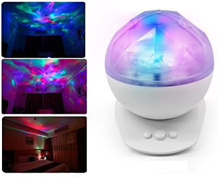 Color Changing Night Light, Ebon Aurora Star Projector for Kids and Adults