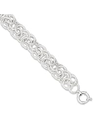 Sterling Silver Fancy Bracelet, Best Quality Free Gift Box Satisfaction Guaranteed