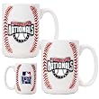 Washington Nationals 2pc Ceramic Gameball Mug Set - Primary Logo MLB Baseball