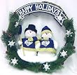 San Diego Padres 20" Team Snowman Wreath