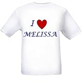 I LOVE MELISSA - Name-series - White T-shirt