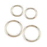 14k Yellow Gold 2 Pair Earring Set 10mm and 14mm Forever Hoops