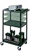 Pegasus Adjustable Utility Plastic Cart with 3 Outlet Electric