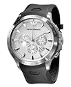 Emporio Armani Men's Black Rubber Strap Watch