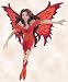 Fire Fairy Diva based on Amy Brown Faery Art Work
