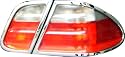 CLK-Class 1998-02 chrome tail lamp rims rings surrounds cover