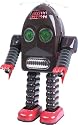Battery Operated tin plate robot with helicopter attachment 28 cm in height