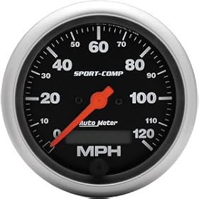 AutoMeter 3-3/8" Speedo, 190 Kph