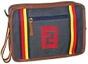 Fendi Medium Denim Travel Case with Stripes 7N0055