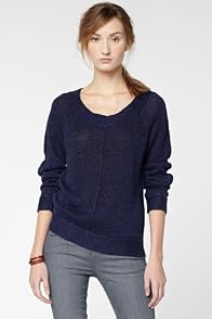 Long Sleeve Linen Crewneck Garment Dyed Sweater