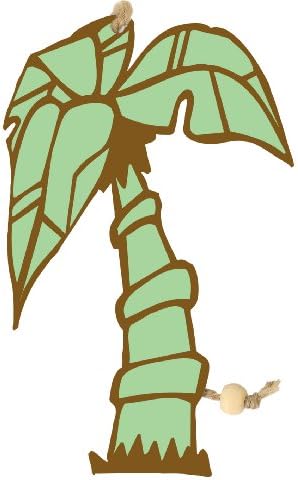 Chic Accessories PT47 -3P Island Adventures Coconut Key Lime Palm Tree Paper Air Freshener, (Pack of 3)