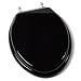 Comfort Seats C1B1E-19BN Designer Solid Wood Toilet Seat with PVD Brushed Nickel Hinges, Elongated, Walnut