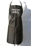 Black Embroidered Apron 