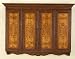 Burled Wood Flat Screen TV Wall Cabinet Image