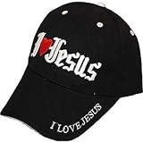 I Love Jesus Hat Black