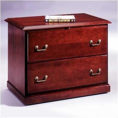 Legacy 2-Drawer Executive File Top: Wood Veneer Top With Molding