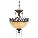 Jeremiah Lighting 25622-FR Englewood Traditional / Classic French Roast 2 Light Semi-...