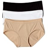 Bali Women's Fit Your Curves Cotton Stretch Hipster Brief 3-pack