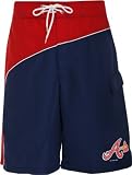 Atlanta Braves Youth Color Block Swim Trunks