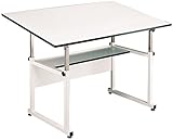 UPC 088354753957 product image for WorkMaster Melamine Drafting Table Frame Finish: White, Size: 37.5 