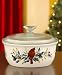 Lenox Winter Greetings Covered Casserole With Glass Lid