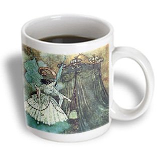 mug_126301_2 BLN Fairies Fine Art Collection - Beauty and the Beast Edmund Dulac Fantasy Fairy Painting - Mugs - 15oz Mug