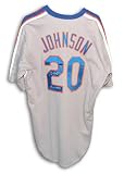 Autographed Howard Johnson New York Mets Gray Majestic Jersey Inscribed 