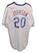 Autographed Howard Johnson New York Mets Gray Majestic Jersey Inscribed 