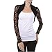 Hot from Hollywood Women's Hot Fitted Party Long Sleeve Floral Shrug Crop Jacket
