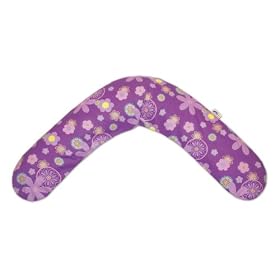 Theraline Extra Cover for Theraline The Original Maternity and Nursing Pillow (Design 75, Retro Flowers Purple Twill)