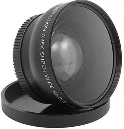 MARVIE Digital CameraG02 24MP 3" Rotatable Screen Full Frame Retractable Flash Light Face Beauty Support External Wide-angle UV Teleconverter Lens Semi Pro Photo Video Camcorder (wide angle lens)