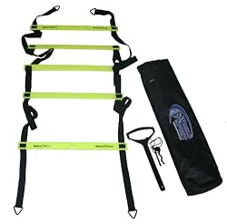 World Sport 6 Foot Flat Rung Agility Ladder with Bag and Carrier