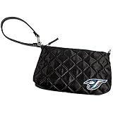 MLB Toronto Blue Jays Black Quilted Wristlet Purse