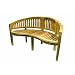 Ambientehome 62777 2er Bananen Bank, ca. 120 cm breit, Teak