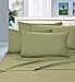 Elegant Comfort 1500 Premier Hotel Quality 4-Piece Bed Sheet Sets, Deep Pockets - Luxurious Wrinkle Free & Fade Resistant, Queen, Green