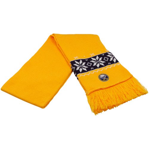 NHL Reebok Buffalo Sabres Ladies Gold Snowflake Knit Scarf