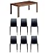 Autograph Addison Dining Table 6 Veneto Chairs Set