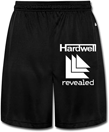 Men's Robbert Van De Corput Hardwell DJ Logo Shorts Sweatpants Black