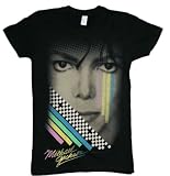 Michael Jackson Bad Self Faded Juniors T-Shirt in Black