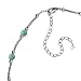 December Sky Sterling Silver Turquoise Beaded Station Necklace image 4