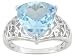 STERLING SILVER 8.11CT SKY BLUE TOPAZ SOLITAIRE RING