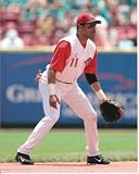 Barry Larkin Cincinnati Reds Fielding 8x10 Photo