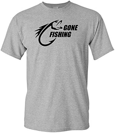 Gone Fishing-XL-Gray