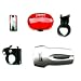 New Model Smart Mini Halogen Front Light with 3 LED Rear Light Set. Complete with Batteries and Brackets/Clips
