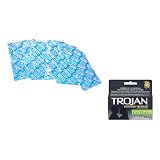 Trojan EXTENDED PLEASURE Latex Condoms Lubricated 36 ea and Durex Natural Feeling Premium Latex Condoms Non-Lubricated 108 condoms Safe Sex Kit