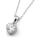 Sterling Silver Heart Necklace; 18