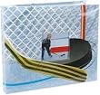 Mbi Sport and Hobby 8 Inch by 8 Inch Postbound Albums, Hockey