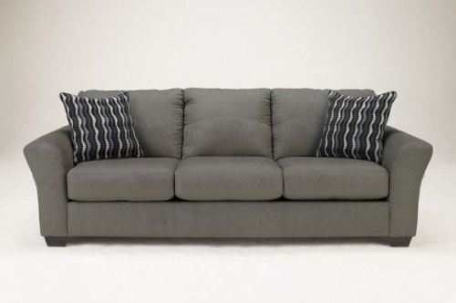 Modern Sofa in Ggray Fabric Upholstery
